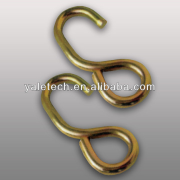 metal "S" hook for cargo lashing belt(polyester webbing)