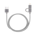 Mfi Certified 2 in1 Lightning Micro USB -kabel