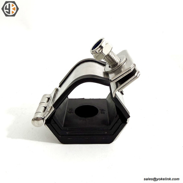 Abrazadera para cable único eléctrico de 40-44 mm con almohadilla LSF de 130 kA pico/50 kA RMS