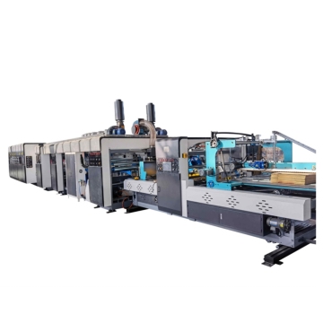 Leading Edge Feeder Flexo Print Slot Folder Die Cut Corrugated Box Making Line