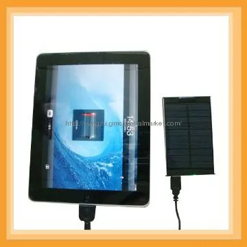 Portable external battery mobile solar charger