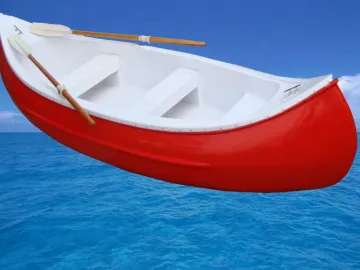 Fiberglass Rowing Boat 4.0M