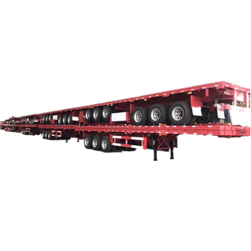 Plate-forme de remorque de camion à plat de transport de conteneurs