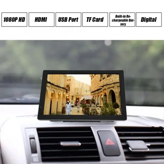 Portable TV 14 Inch LCD Digital Television ATSC 1080P HD TV Digital Televisions HDMI Video Player 110-220V US for Home Car