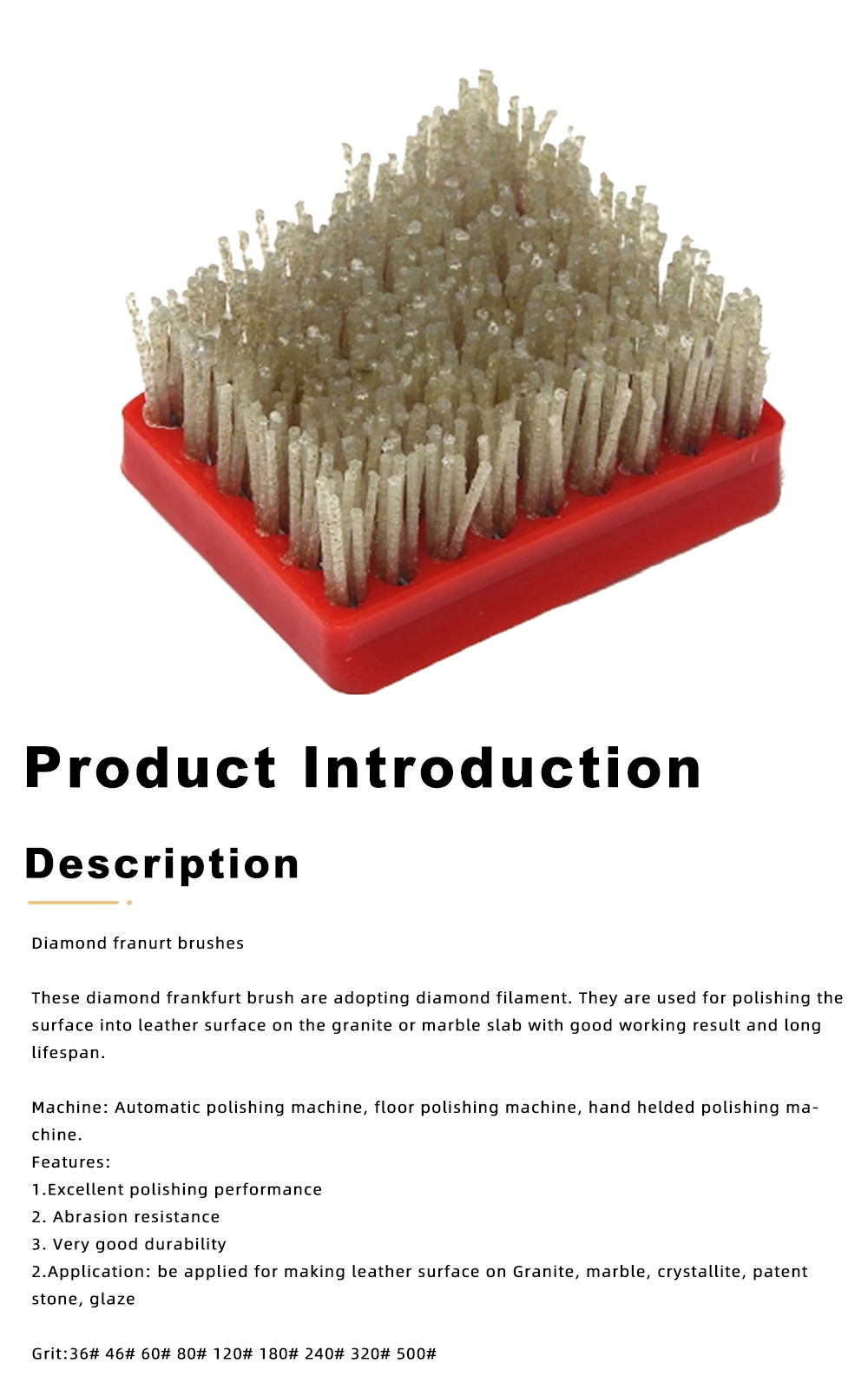 Frankfurt scrub brush,polishing brush x