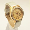 Diamond Bezel MOP Dial Women's Leather Watches