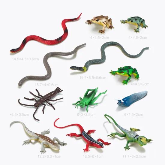Non-Toxic 7 Inch Insect Animal Figures Set: Safe Plastic Toy Animals Compliant with ASTM Standards