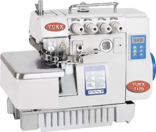 New 747D High-Speed Overlock Industrial Sewing Machine for Leather Manufacturing