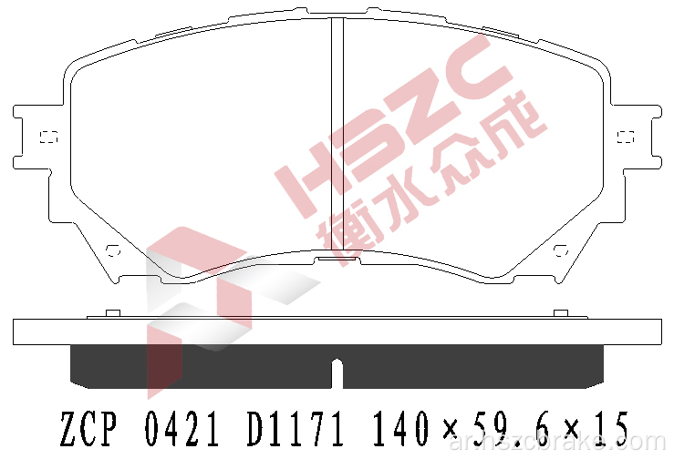 FMSI D1711 لوحة الفرامل السيراميك ل Mazda
