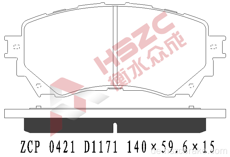 FMSI D1711 Keramikbremspad für Mazda