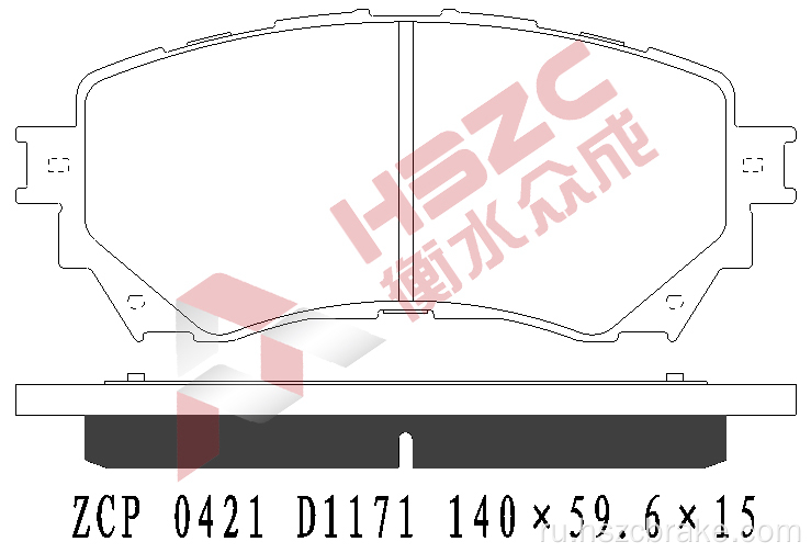 FMSI D1711 Керамическая тормозная прокладка для Mazda