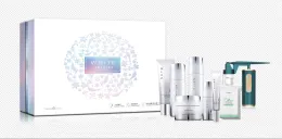 Ginseng Yeast Whitening Set (Cleanser + Toner x3 + Lotion + Serum + Cream + Eye Cream + Wet Compress Cotton + Oxygen Infusion De