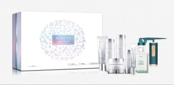 Ginseng Yeast Whitening Set (Cleanser + Toner x3 + Lotion + Serum + Cream + Eye Cream + Wet Compress Cotton + Oxygen Infusion De