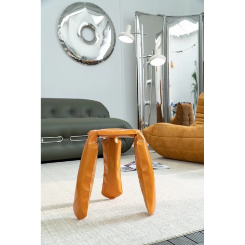 Stainless Steel Balloon Stool Metal Chair