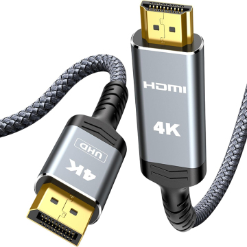 4K DisplayPort an HDMI UHD -Kabel für Dell, AMD, Projektor und Desktop