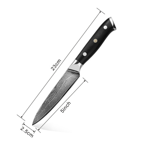 TOALLWIN Heavy Duty VG10 cuchillo de filete de damasco