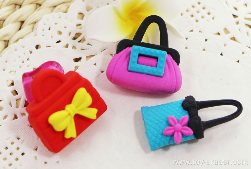 2014 new design fashion handbag eraser for promotional gift