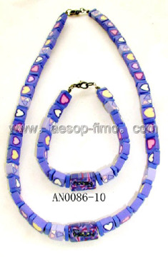 fashion fimo clay jewelry set ( for children teenage)
