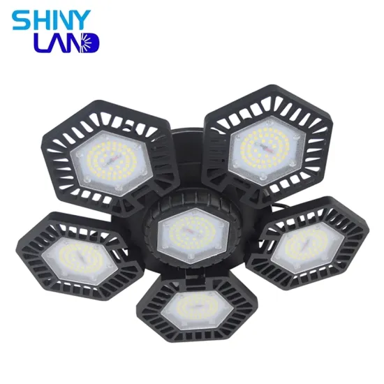 Super Bright LED Garage Light: 150W/120W, 12000 Lumen, 5-Blade Foldable Design