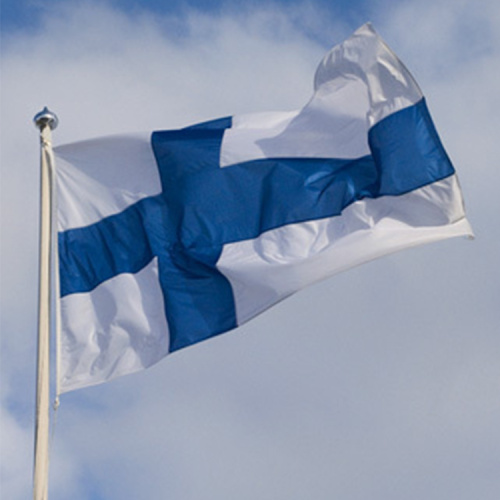 Wholesale 100% polyester national country Finland flag