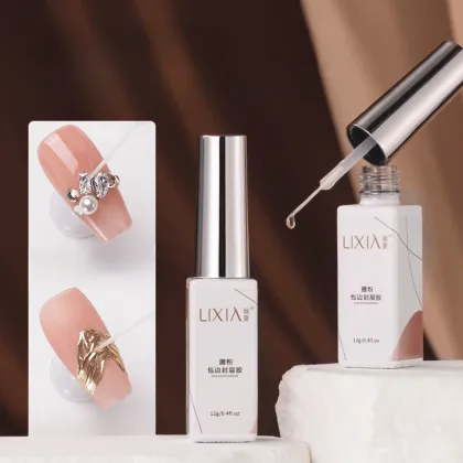 Super Bright Nail Magic Mirror Powder - Free Wash Light Therapy Adhesive Nail Gel