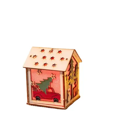 Enchanting Santa House Puzzle Lamp
