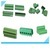 Nylon 3 pin 6 pin 10 pin 5mm 5.08mm pitch plug in pcb screw type terminal block with green color