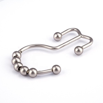 Best Selling 12pcs Metal Double Shower Curtain Rings