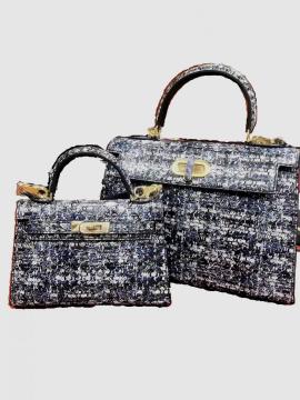 Himalayan Original White Luxury Natural Python Leather Women's Bag Shoulder Bag Diagonal Bag