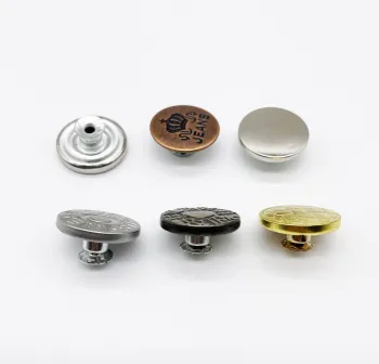 Custom 20mm Metal Iron Denim Buttons with Logo