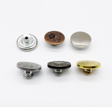 Custom 20mm Metal Iron Denim Buttons with Logo
