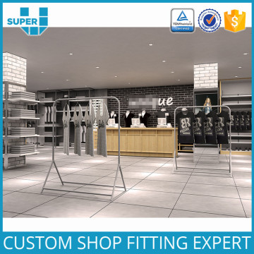 Wooden Mobile Modern Shop Counter Design For Garment Store