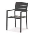 Modern Aluminum Slatted Outdoor Chair