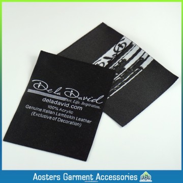 custom garment wash care woven labels