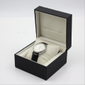 Luxury PU hinged watch box with pillow