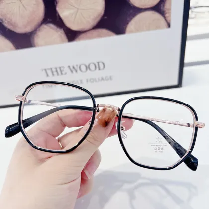 M2847 Simple Irregular Anti-Blue Ray Glasses Frame