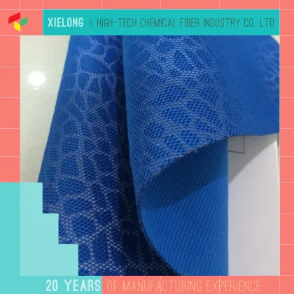 Polyester sandwich lining mesh fabric for sports shoes