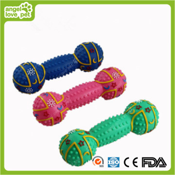 Vinyl Dumbbell Pet Squeaky Toys