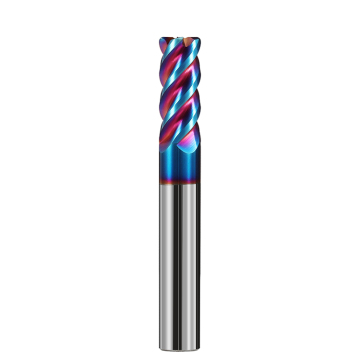 4 Flute HRC65 Solid Carbide End Mill: HANDECK Corner Radius Milling Cutters for CNC Tools