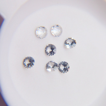 Natural Unheated White Sapphire Round Loose Stones