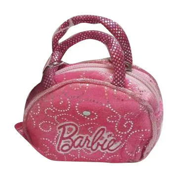 Pink plush bag