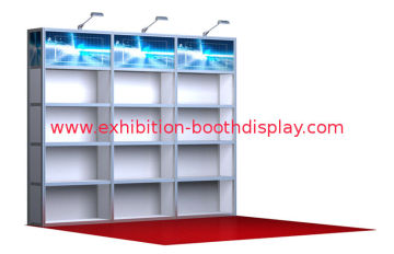 10x10 Custom Trade Show Exhibit Booth For Shell Scheme , Jewelry Display Stand