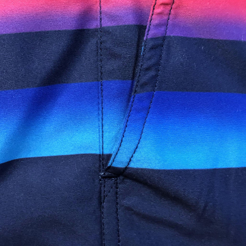 Men's dark blue strappy board loose shorts