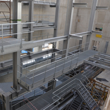 Hot Dipped Galvanized Metal Walkway Steel Grating Weight