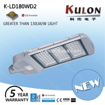 Warm white Color Temperature(CCT) 180w led street lights