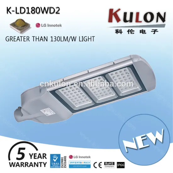 Warm white Color Temperature(CCT) 180w led street lights