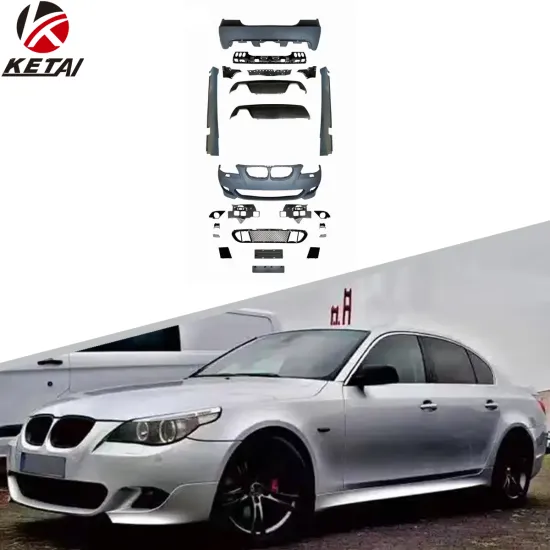 Upgraded M-Tech Bodykit for BMW 5 Series E60 (2003-2009) - Front Bumper and Side Skirt Kit