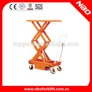 CE cheap mini hydraulic double scissor lift table price for sale,2 ton hydraulic scissor lift