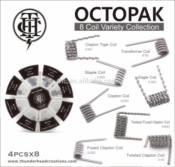 hot selling THC Ocotpak prebuilt coils 8 in 1 box