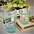 Green Bubbled Recycled Glass Pint Drinking Glasses